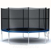 Батут Hegen External 12 ft с сеткой и лестницей