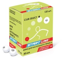 Мячи для настольного тенниса Start-line CLUB SELECT 1*, 120 мячей