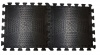 Коврик резиновый 400х400, толщина 12 мм, черный 